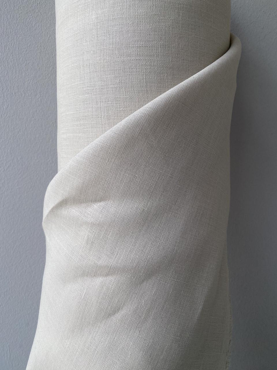 Ткань костюмная смягченная LINEN PLUS 100% лен 150 см 0082 Молочный - фото 2 Ткань костюмная смягченная LINEN PLUS 100% лен 150 см 0082 Молочный - фото 2