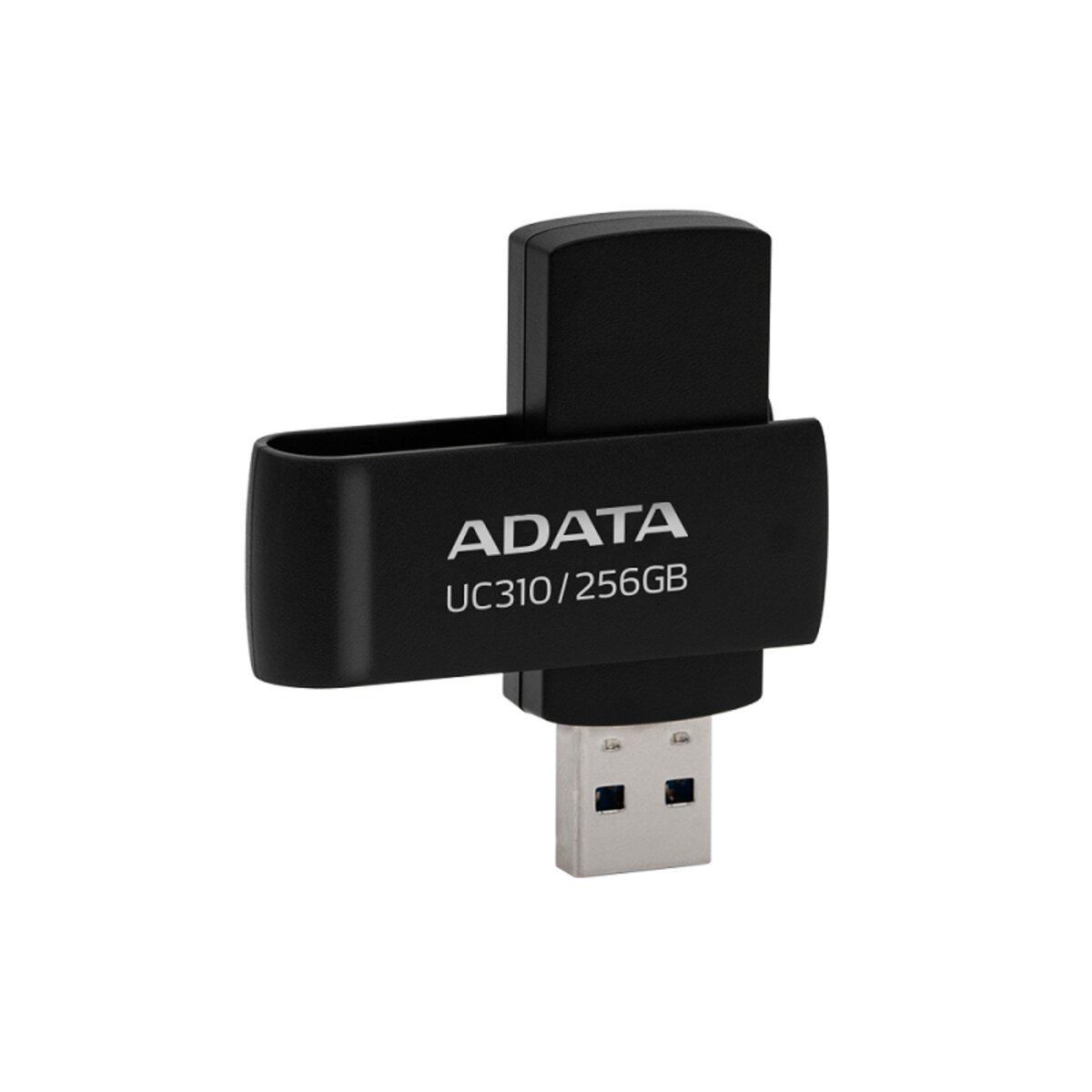 Флеш-накопитель A-Data USB 3.2 UC310 256 Gb Black (UC310-256G-RBK) - фото 2