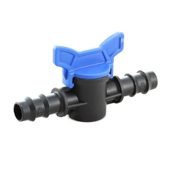 Кран шаровий прохідний Evci Plastik для трубки 16 мм