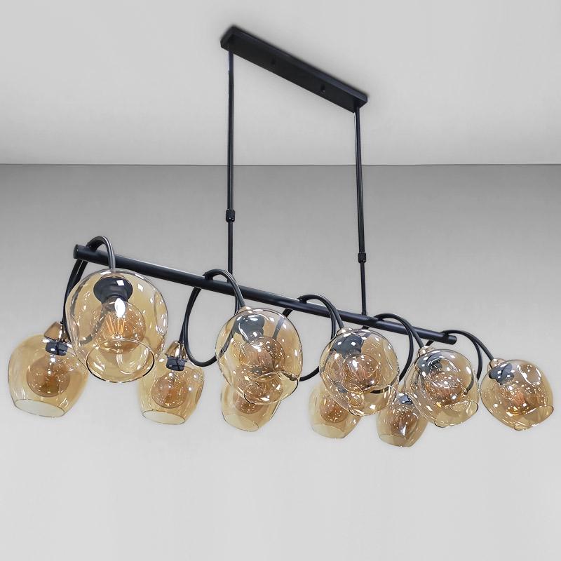 Люстра подвесная Light House LS-18034-10 Черный/Коричневый Люстра подвесная Light House LS-18034-10 Черный/Коричневый