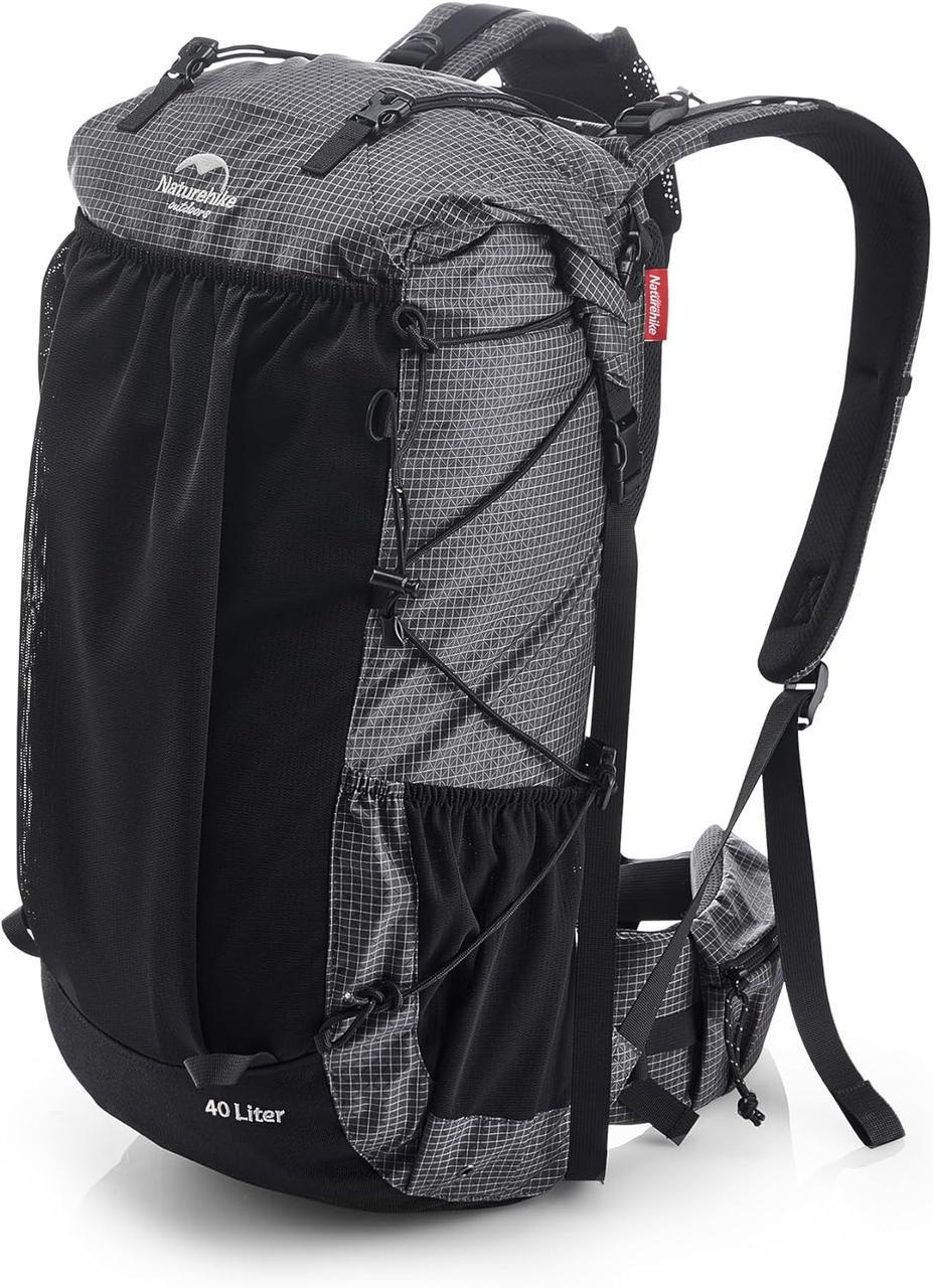 Рюкзак туристичний Naturehike NH20BB113 Rock 40+5 л Чорний (6927595765401)