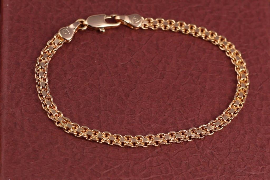 Браслет Xuping Jewelry бисмарк 18,5 см х 4 мм Золотистый (2245386224)