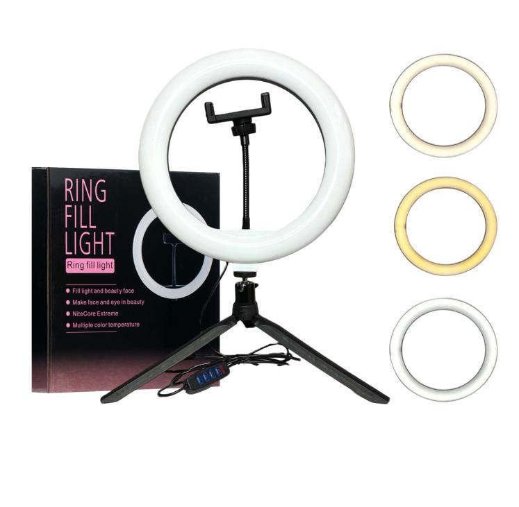 Лампа кільцева CXB-260 USB для фото/відео з настільним штативом-треногою 26 см (27182347) - фото 2 Лампа кільцева CXB-260 USB для фото/відео з настільним штативом-треногою 26 см (27182347) - фото 2