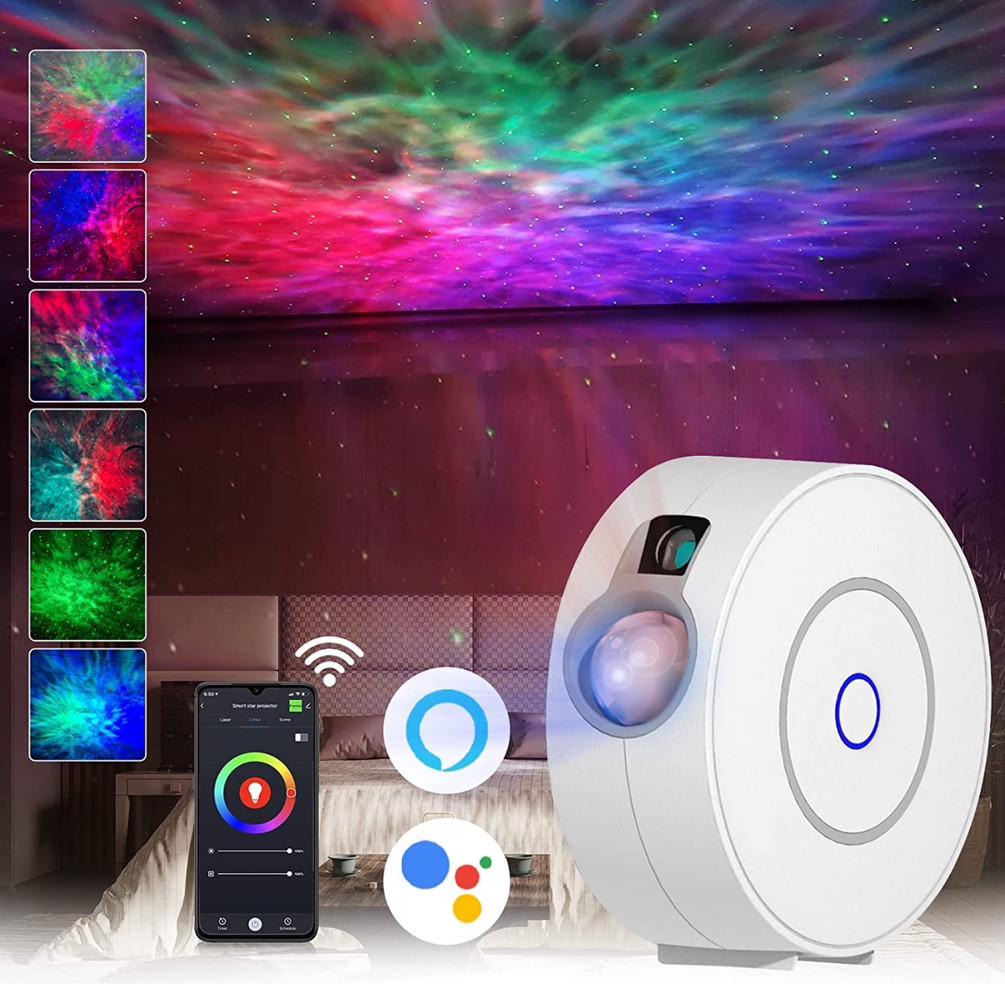 Проектор зоряного неба LED управління через додаток і голос сумісний з Alexa та Google Home - фото 2 Проектор зоряного неба LED управління через додаток і голос сумісний з Alexa та Google Home - фото 2