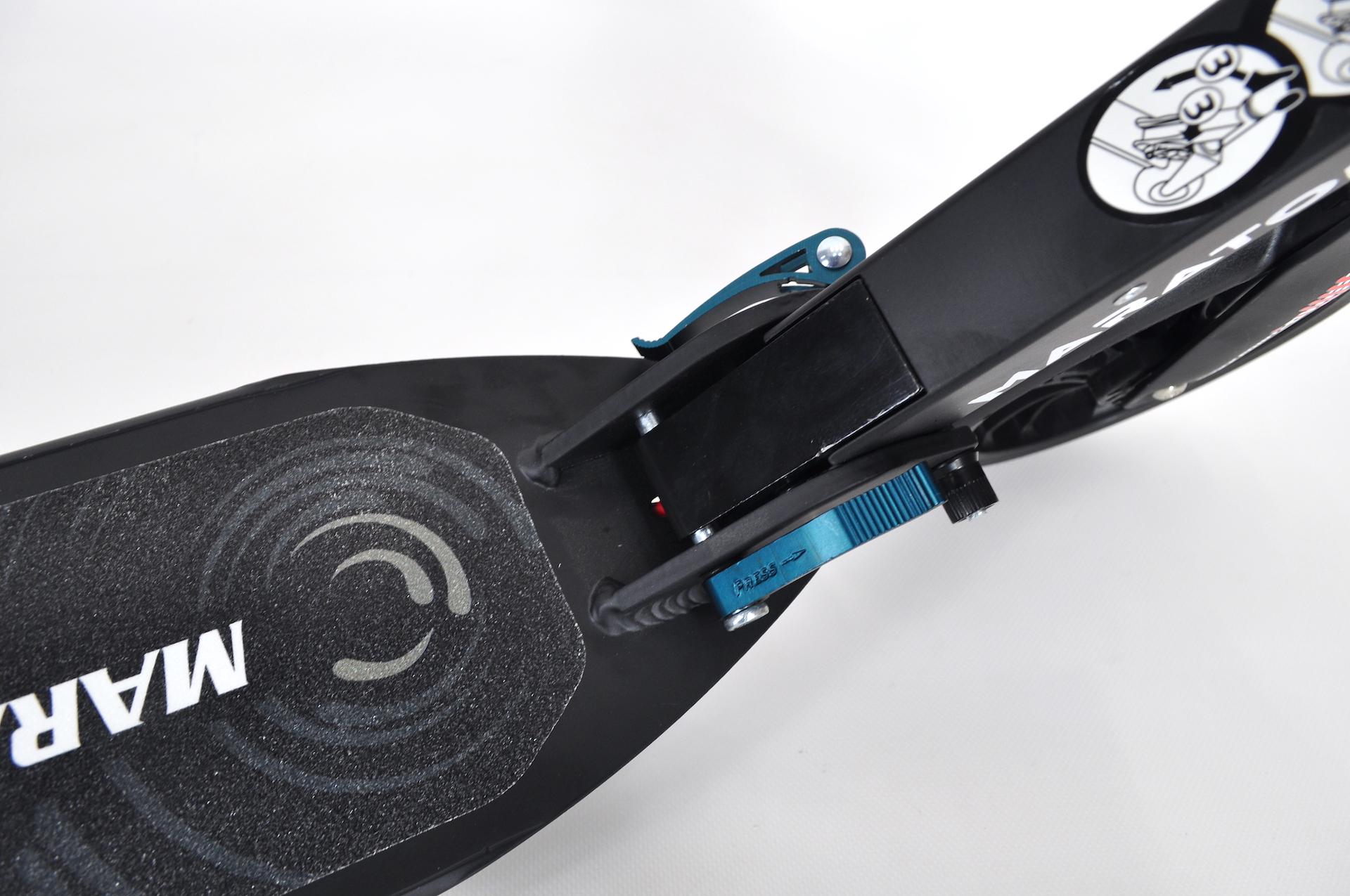 Самокат Maraton GMC з дисковим гальмом та амортизаторами/ремінь Зелений - фото 16