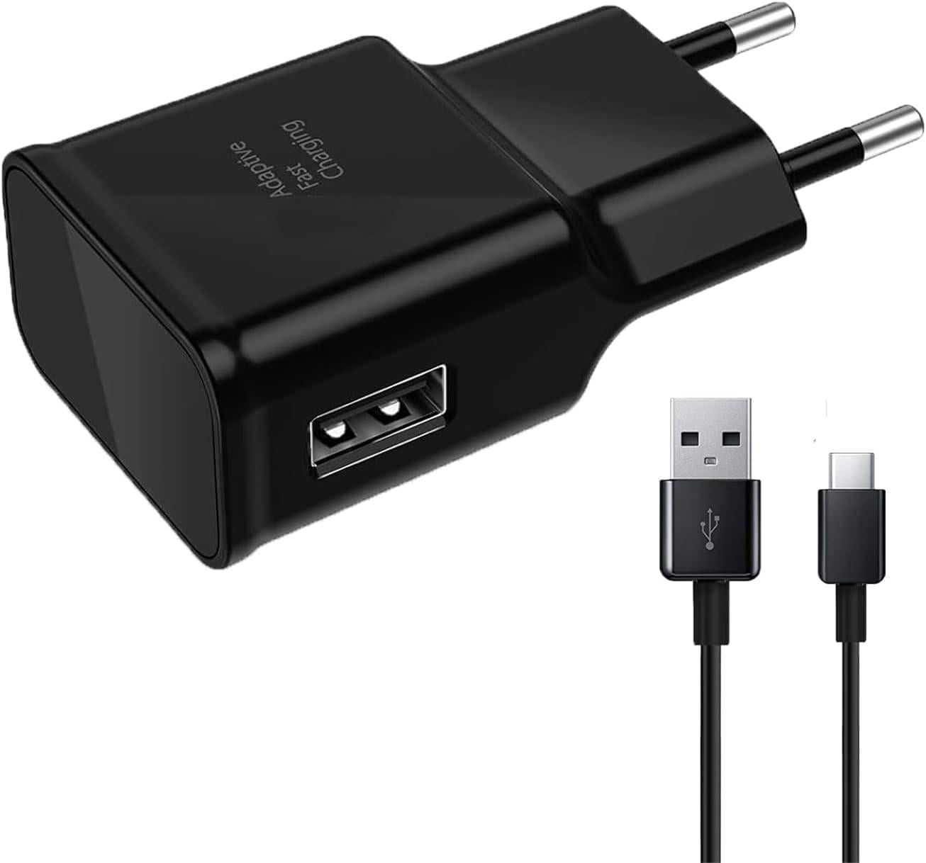 Зарядное устройство сетевое FasChageek HX-M2 15W с кабелем Type-C 1,2 м Черный (8/662)