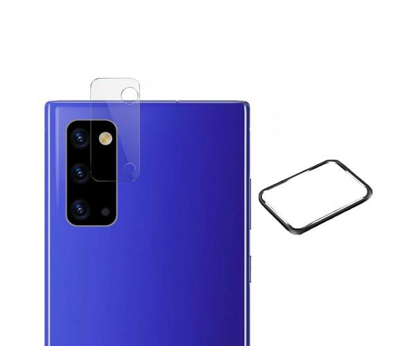 Защитное стекло и рамка Tempered Glass 0,3 мм на заднюю камеру для Samsung Galaxy Note 20 Transparent
