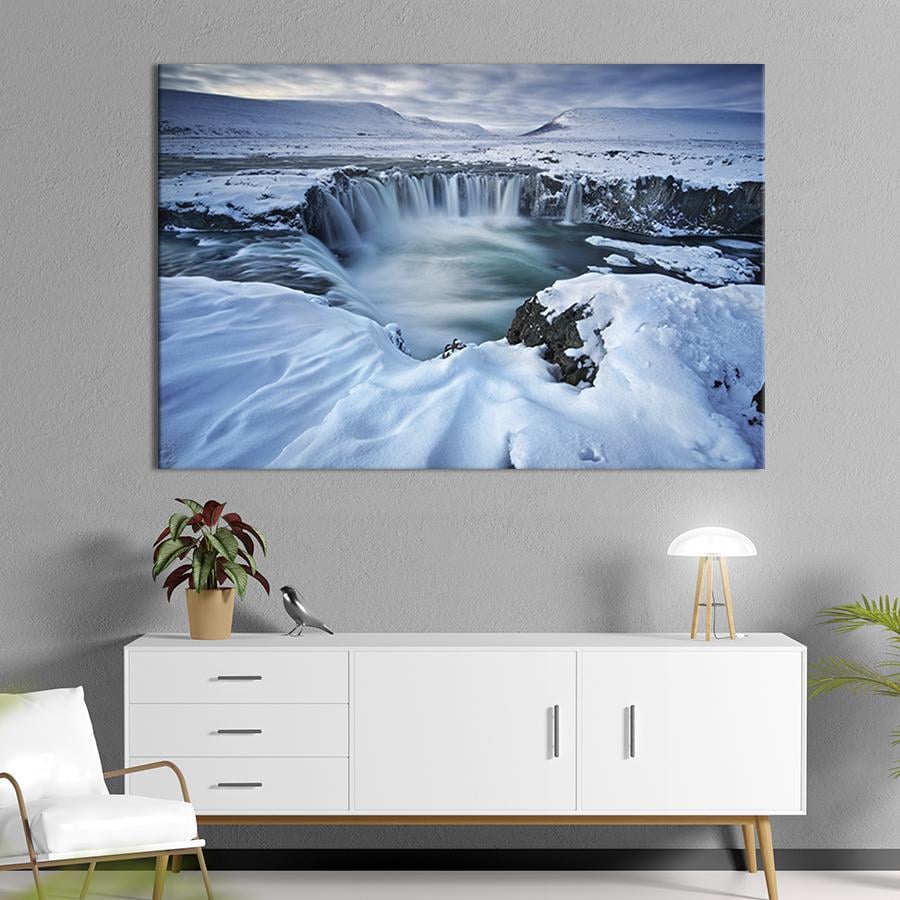 Картина на холсте Ледник Исландии 122x81 см (636-1)