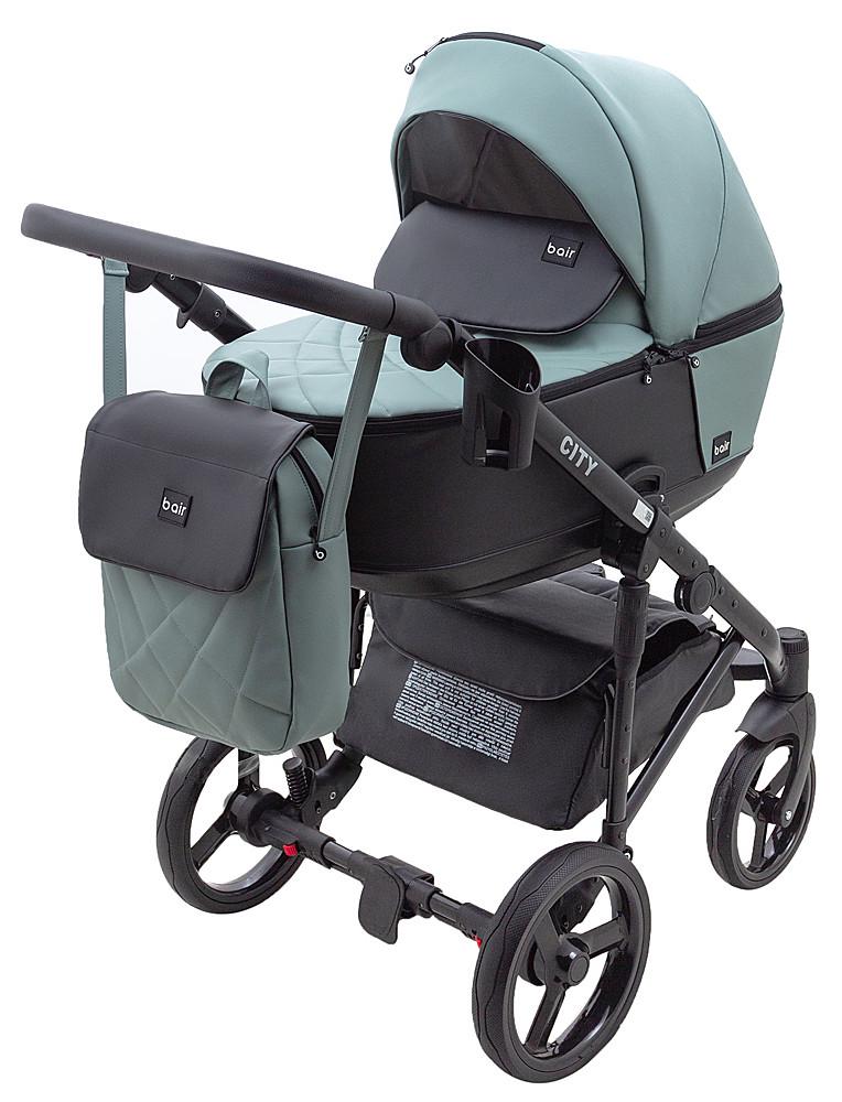 Коляска 2в1 Bair City ECO 21 Нефрит/Черный (626205)