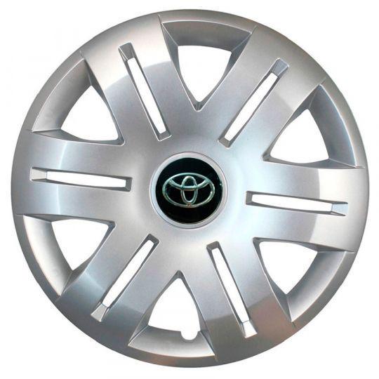 Автомобильные колпаки SKS 406 R16 с логотипом Toyota 4 шт. Серебристый