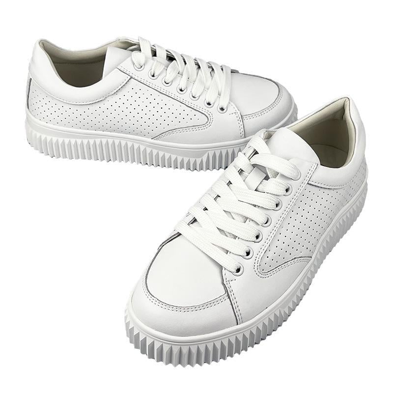 Кеди жіночі шкіряні 7063 p. 40 25,5 см Білий - фото 2