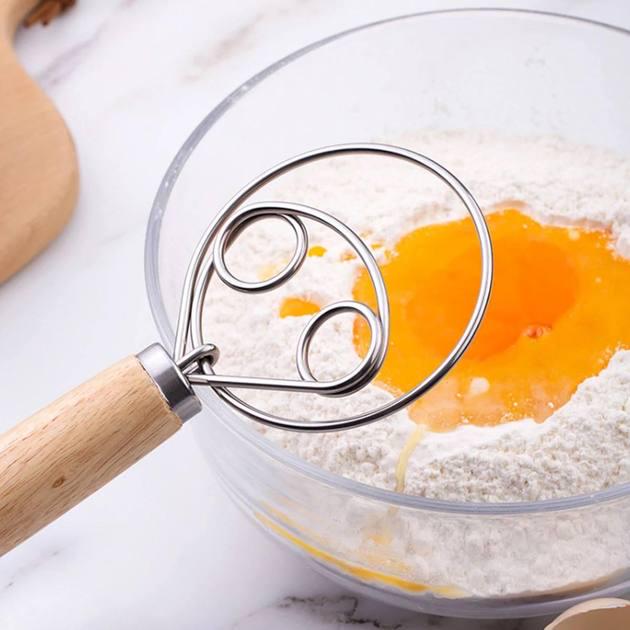 Данський вінчик для замішування тіста з дерев'яною ручкою (d306cd07) - фото 6 Данський вінчик для замішування тіста з дерев'яною ручкою (d306cd07) - фото 6