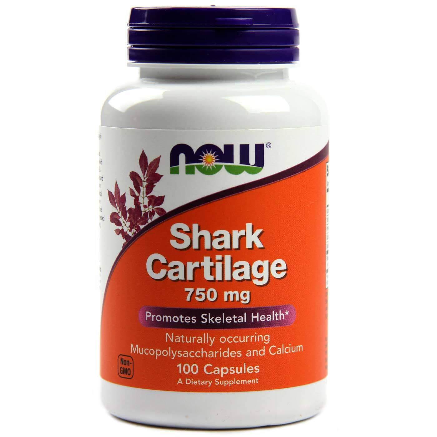 Витамин NOW Shark Cartilage 750 mg 100 caps