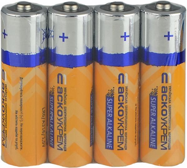 Батарейка лужна АСКО-УКРЕМ AA/LR6/SP4 (29924438) - фото 2