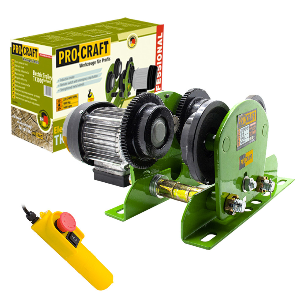Каретка электрическая для подъемника Procraft TK1000 с пультом
