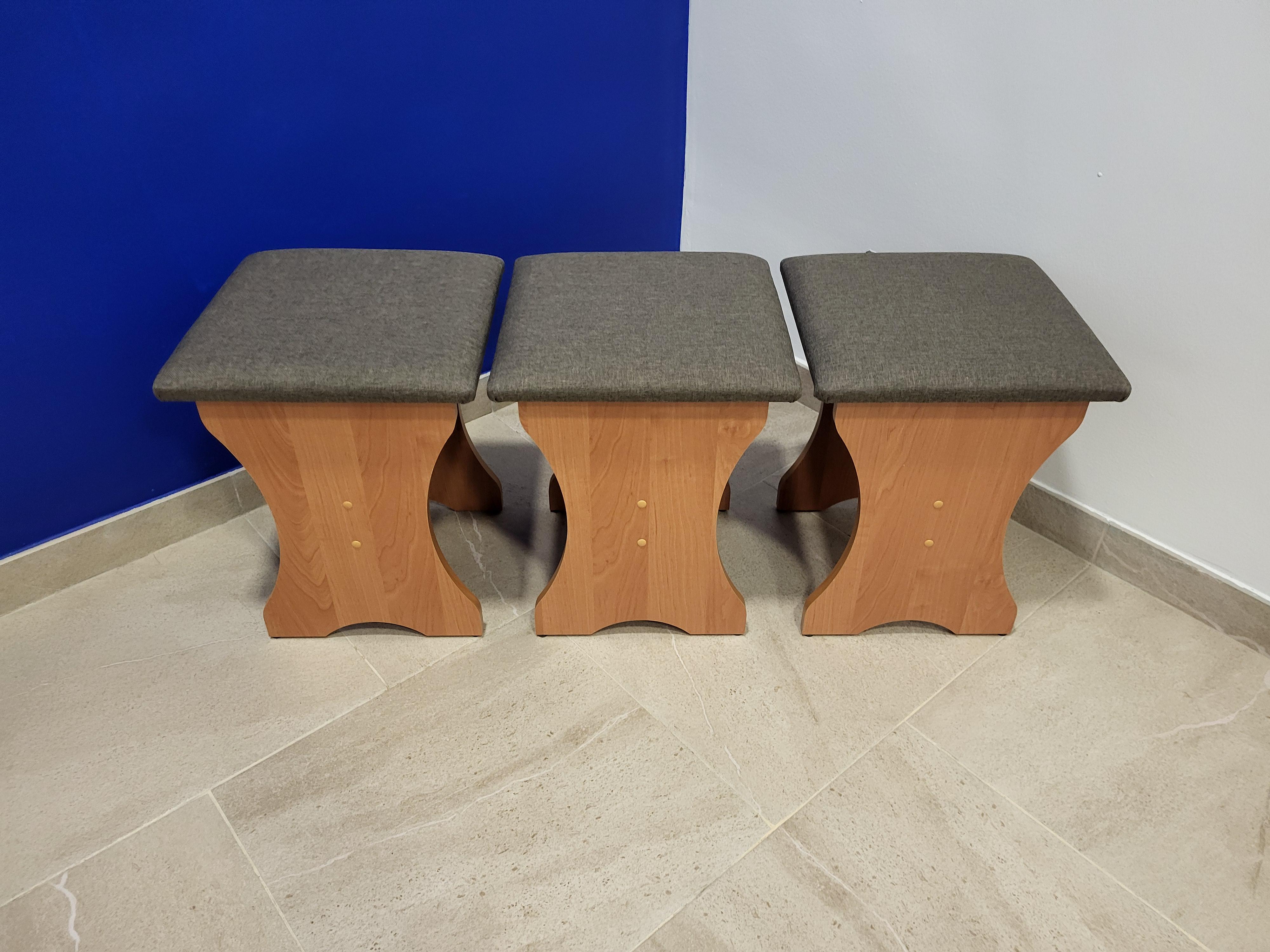 Комплект табуретов Семейный 35х35х44 см 3 шт. Ольха/Дорандо (TTT-V-D)