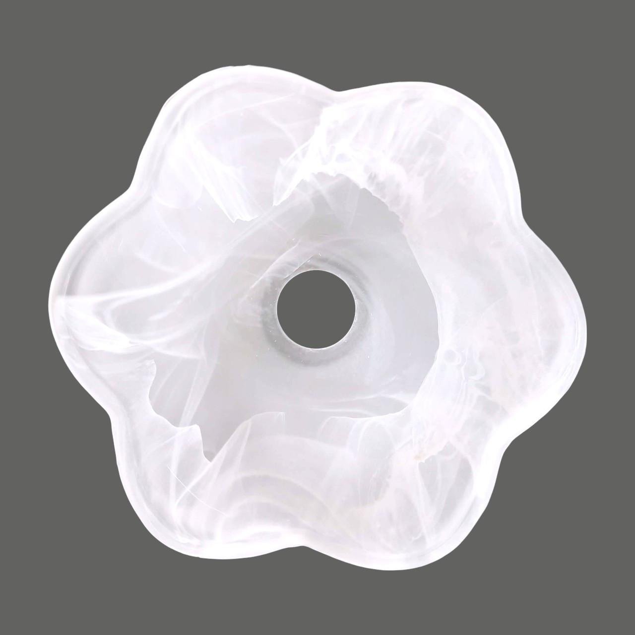 Плафон тюльпан Е14 Белый мраморный - фото 2