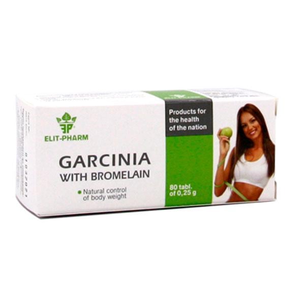 Екстракт для схуднення Elit-Pharm Garcinia With Bromelain 80 табл. (000025299)