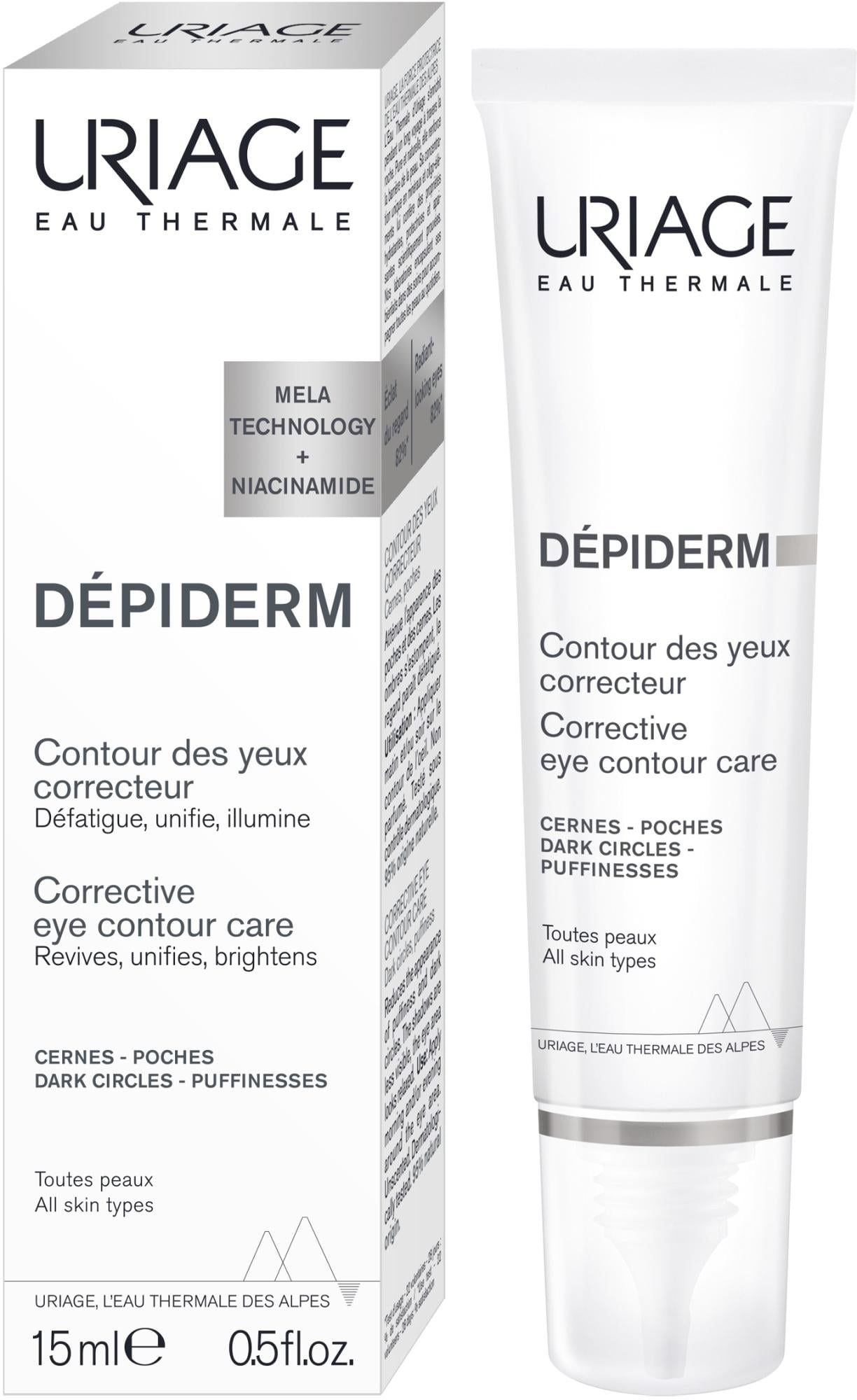 Уход для контура глаз Uriage Depiderm Brightening Eye Contour Care корректирующий 15 мл (1463408093)