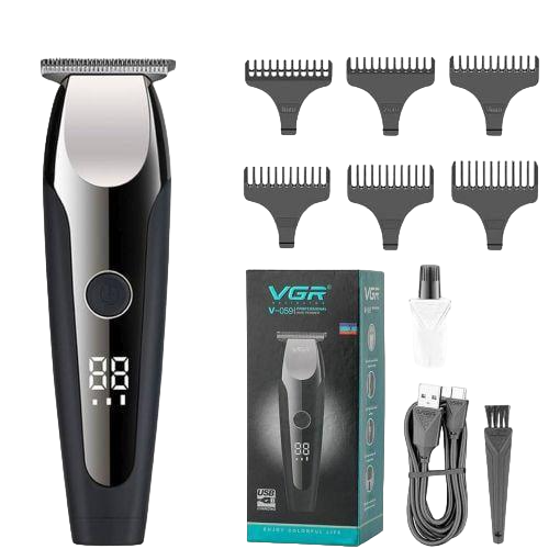 Машинка для волосся VGR V-059 Professional 4 насадок LED Display (2271720452)
