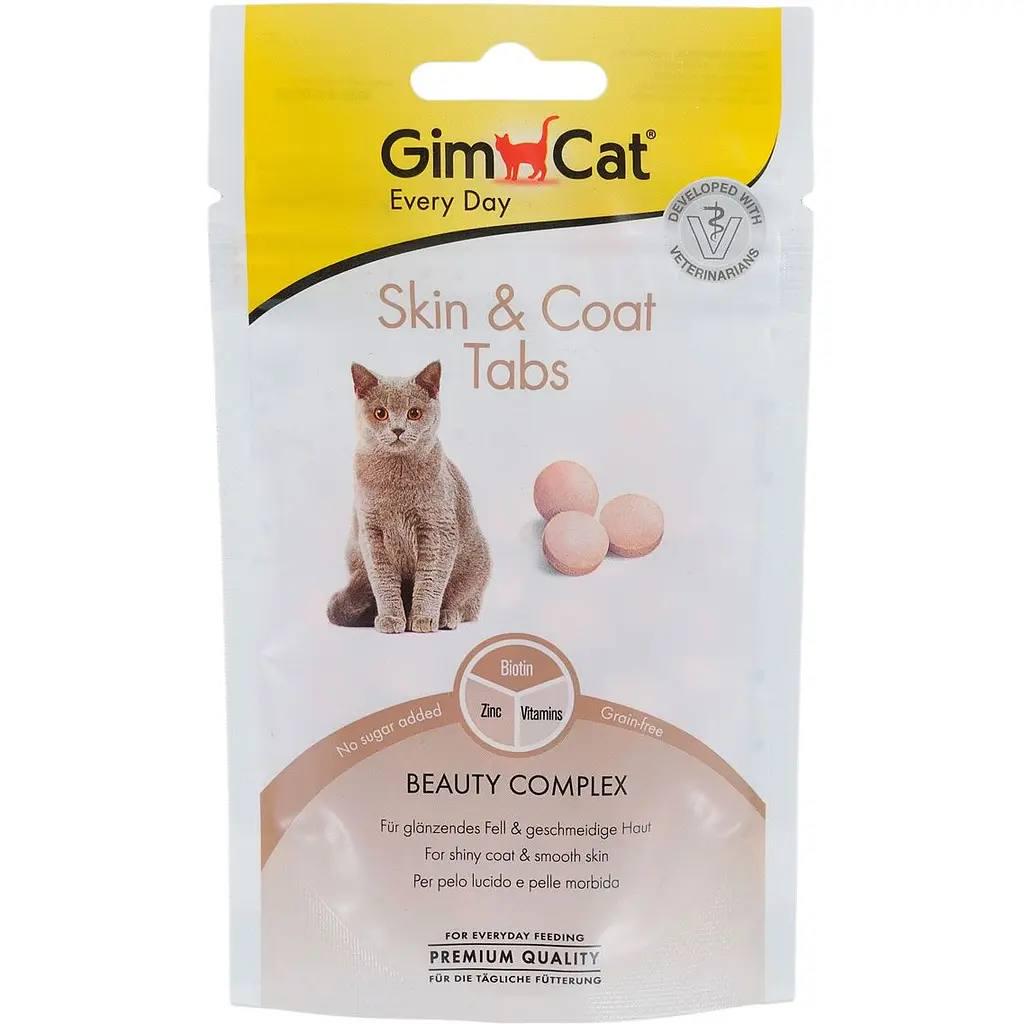 Ласощі для здоров’я шкіри та шерсті котів GimCat Skin & Coat Tabs 40 г (418711)