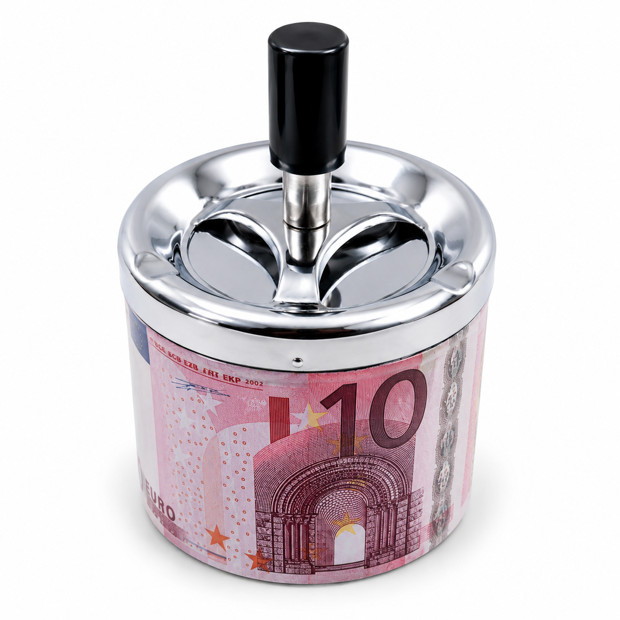 Пепельница металлическая бездымная Юла ZH-2 10EUR d 9 см (A_ ZH-2/10EUR)