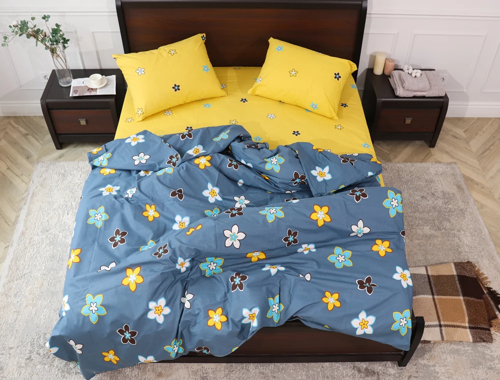 Комплект постільної білизни ТМ Черешенька із бязі Gold полуторний 150х220 cм (40156)