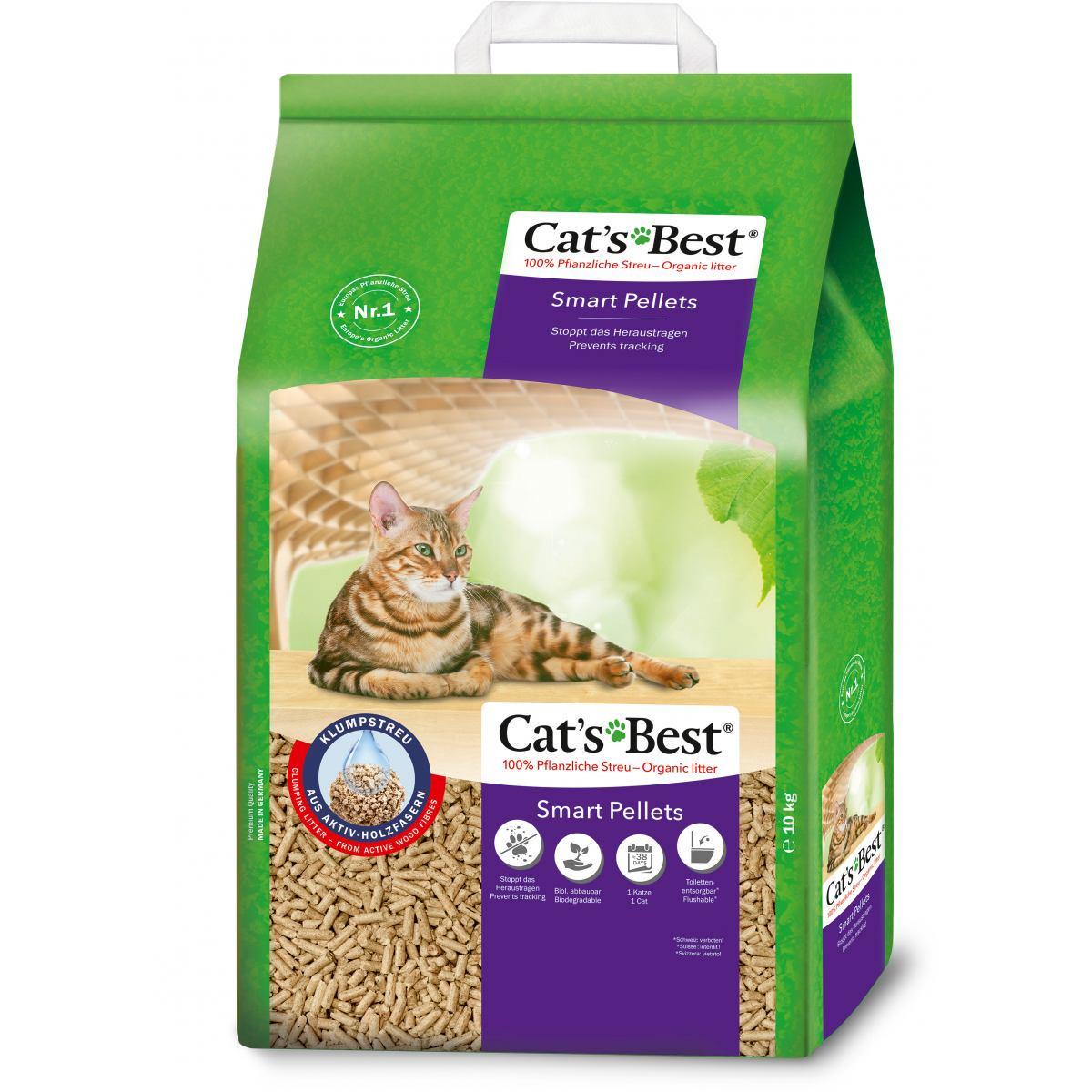 Наповнювач для котячого туалету деревний Cat’s Best Smart Pellets 20 л/10 кг (1847377890)