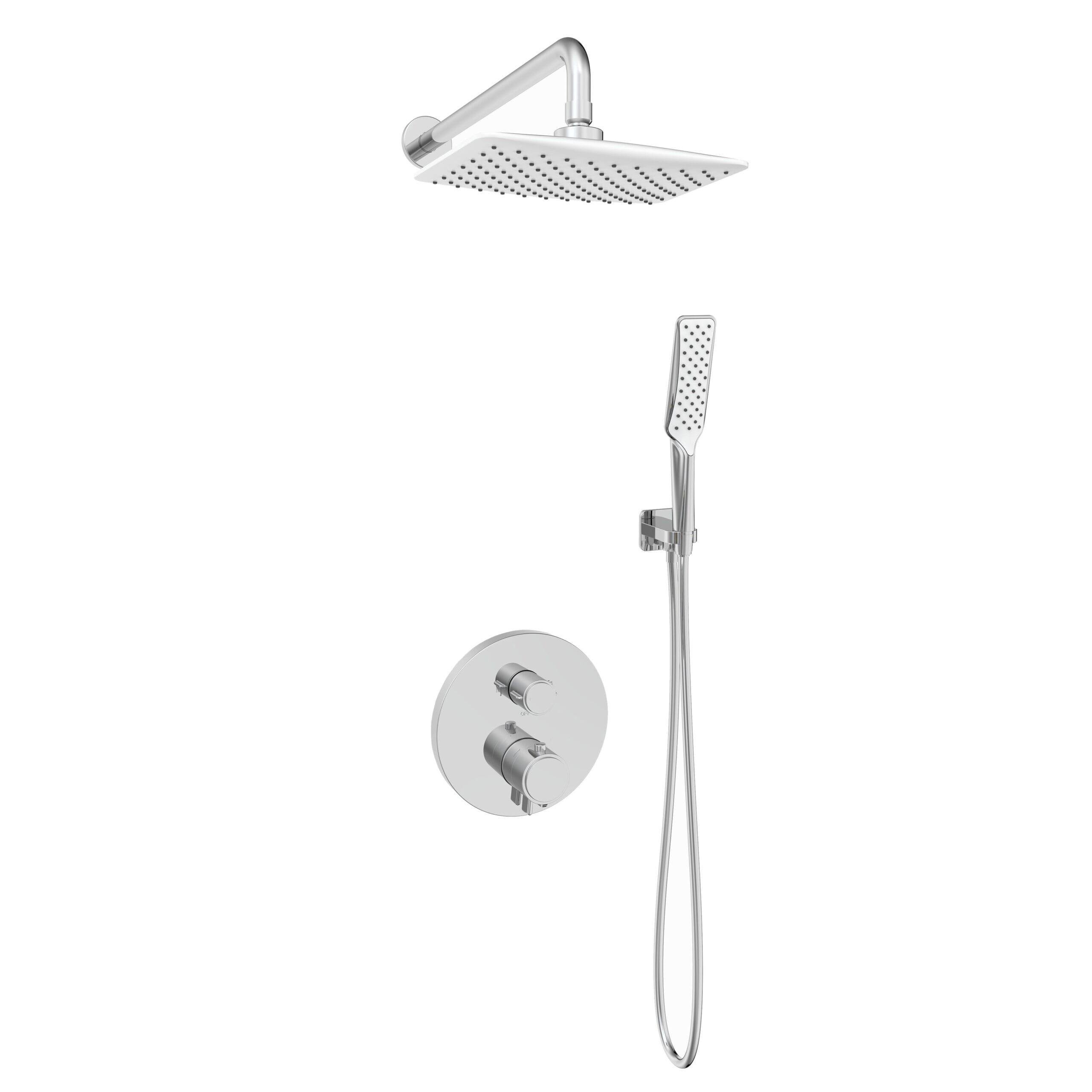 Душевая система VOLLE Sistema P с термостатом латунь Хром (1584.090801)