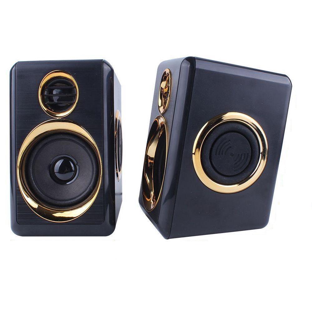 Мощные колонки для компьютераKisonli Speaker Т-500 Черный/Золото