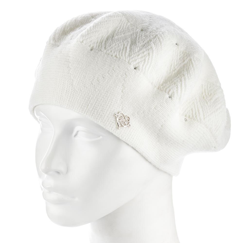 Берет женский Zolly ZH252 шерстяной двойной Молочный (154103)