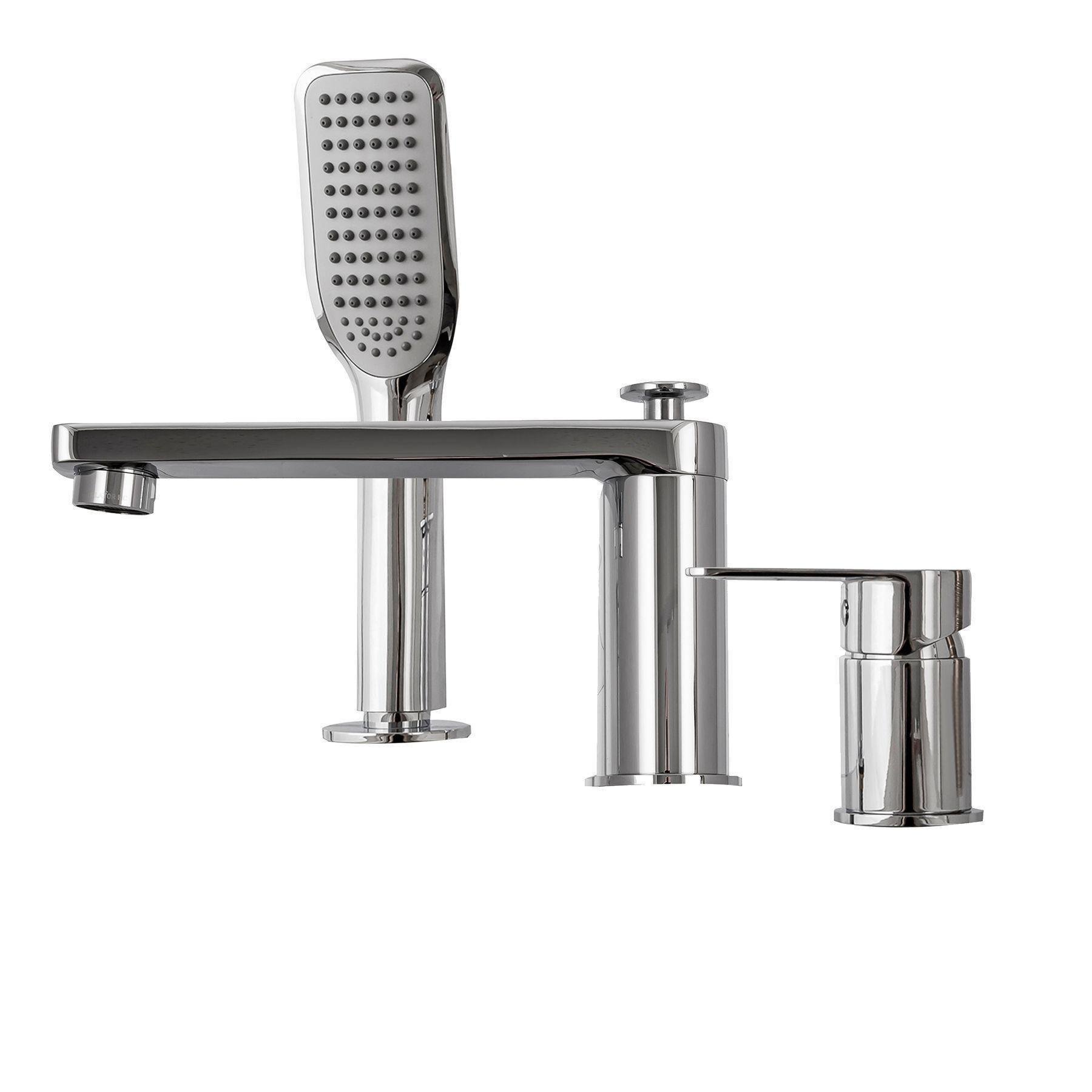 Смеситель на борт ванны TOPAZ SARDINIA TBS с лейкой (14765)