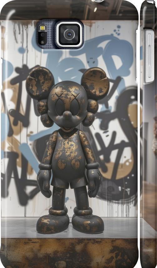 Чехол на Samsung Galaxy Alpha G850F Bronze kaws v2 (6098m-65-42517)