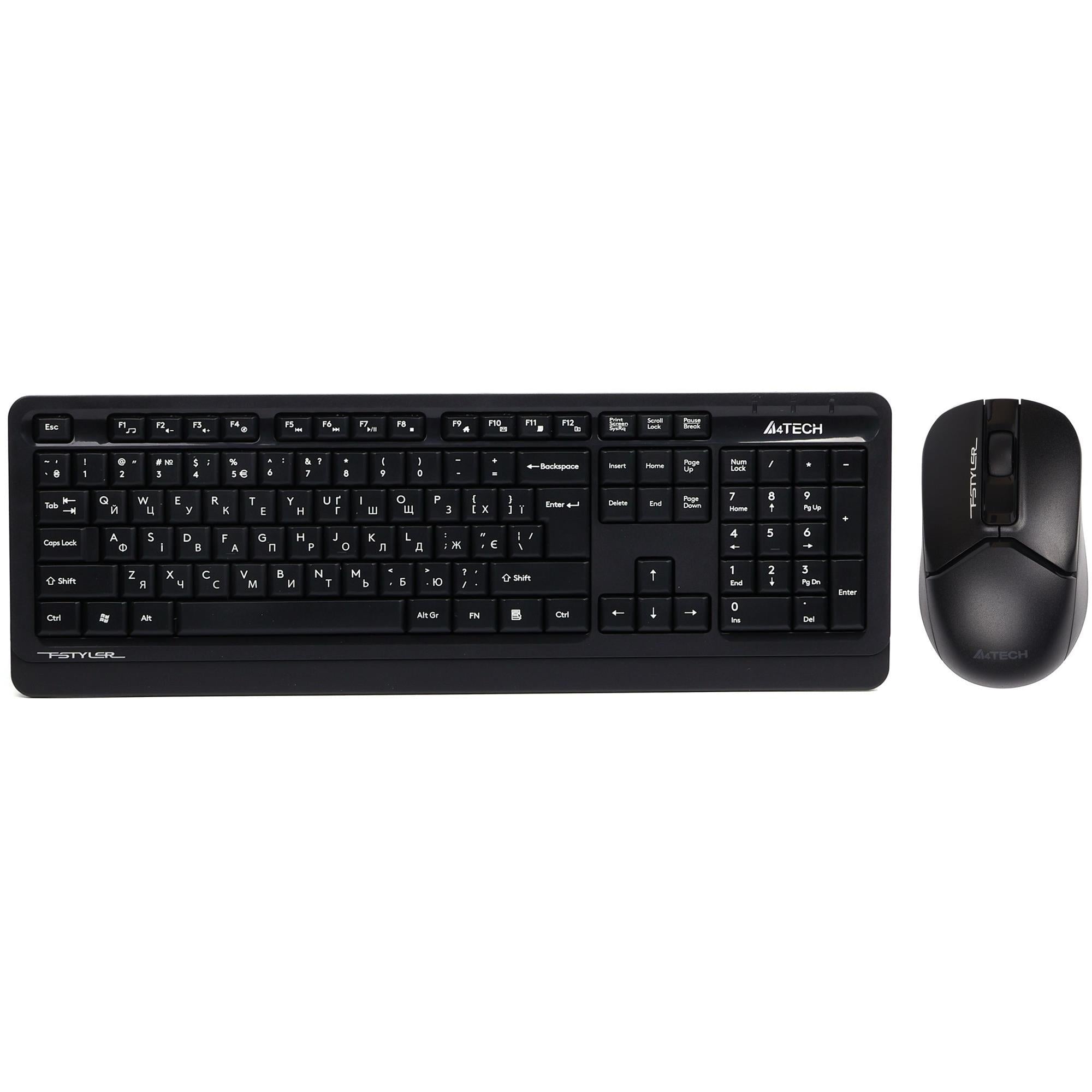 Комплект клавиатура и мышь беспроводной A4Tech FG1012S 2,4 гГц Black (FG1012S Black)