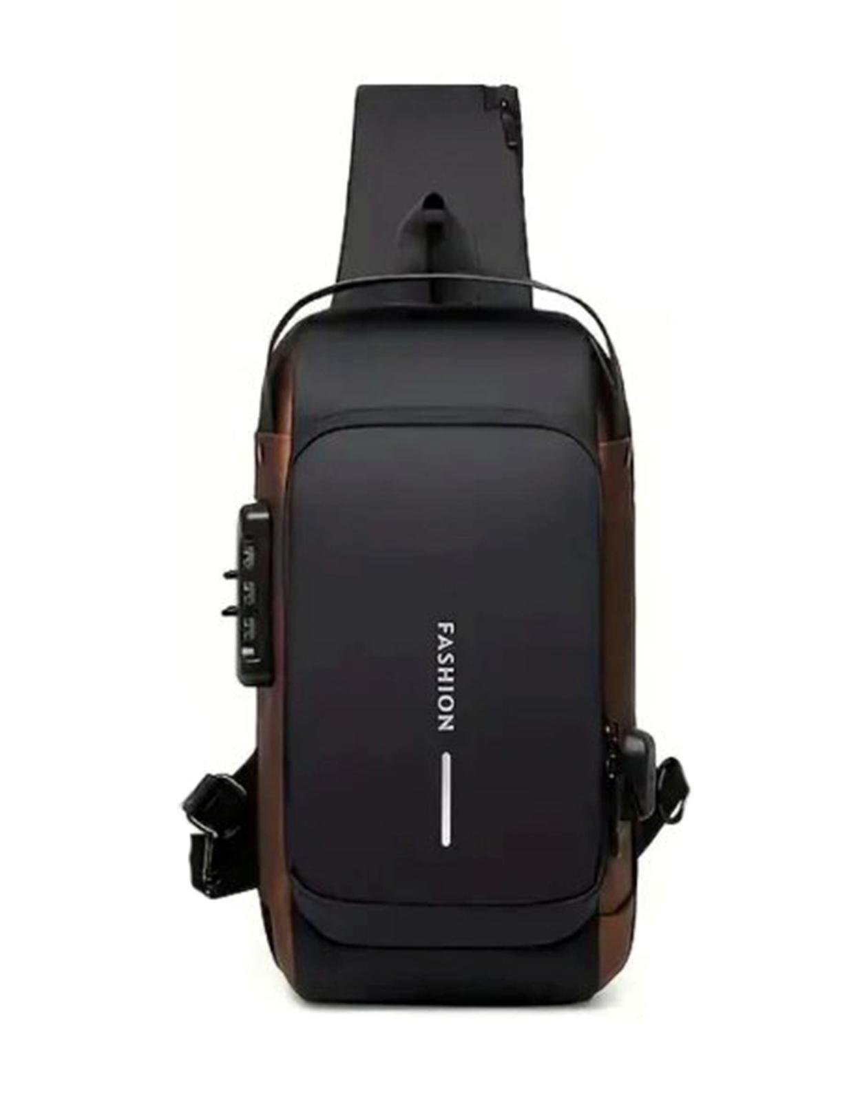 Сумка мужская XIO Fashion с USB зарядкой и кодовым замком Черный (351-03)