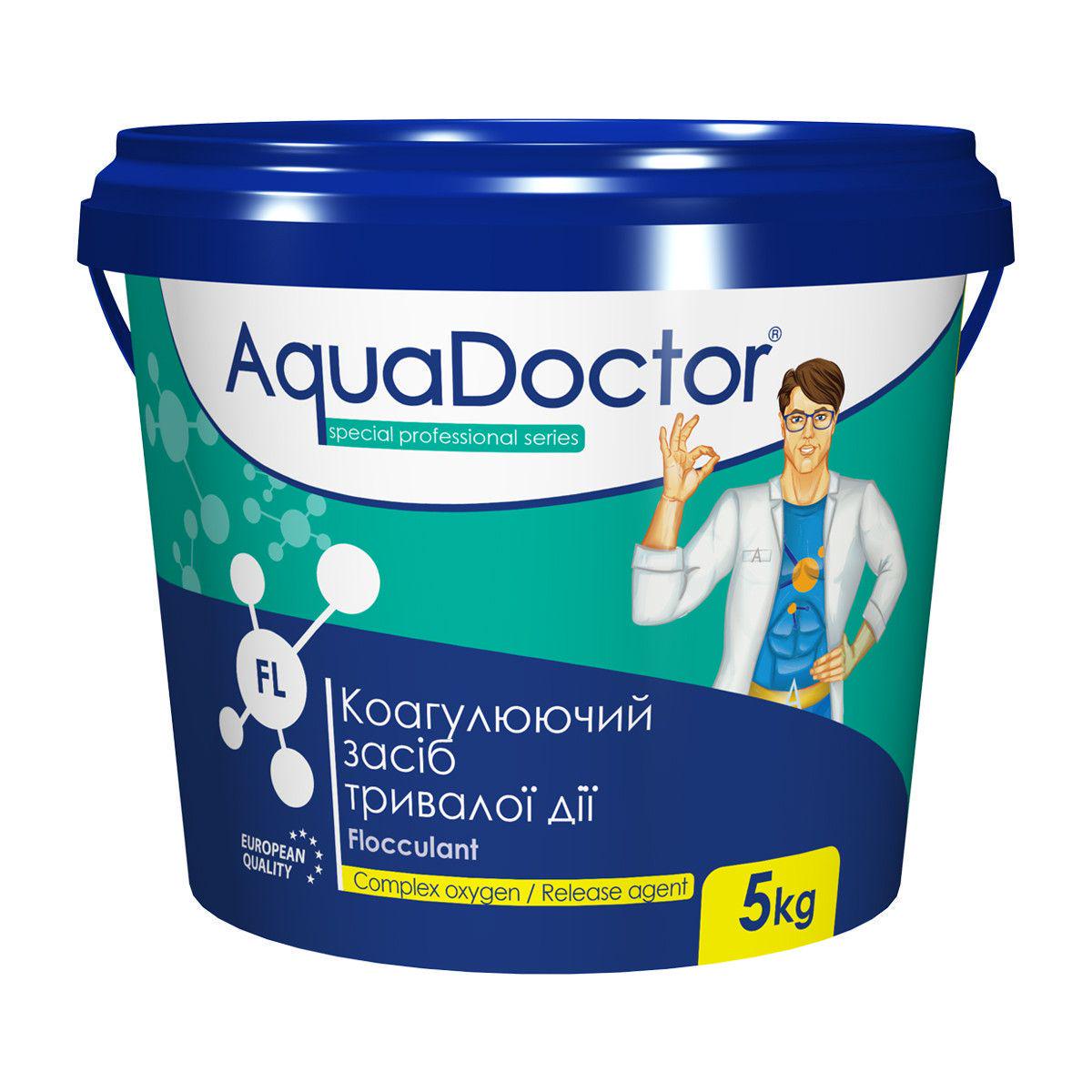 Флокулянт AquaDoctor FL гранульований від каламутної води в басейні 5 кг (1555)