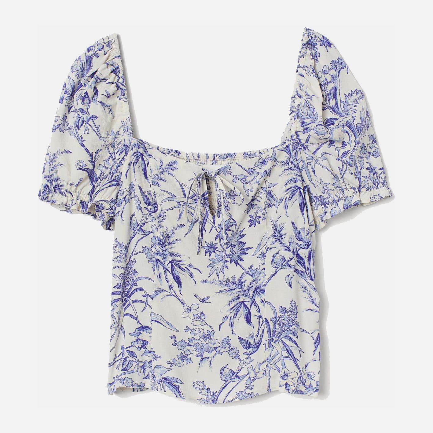 Блуза Квіти S Молочний (8772682wer) - фото 4 Блуза Квіти S Молочний (8772682wer) - фото 4