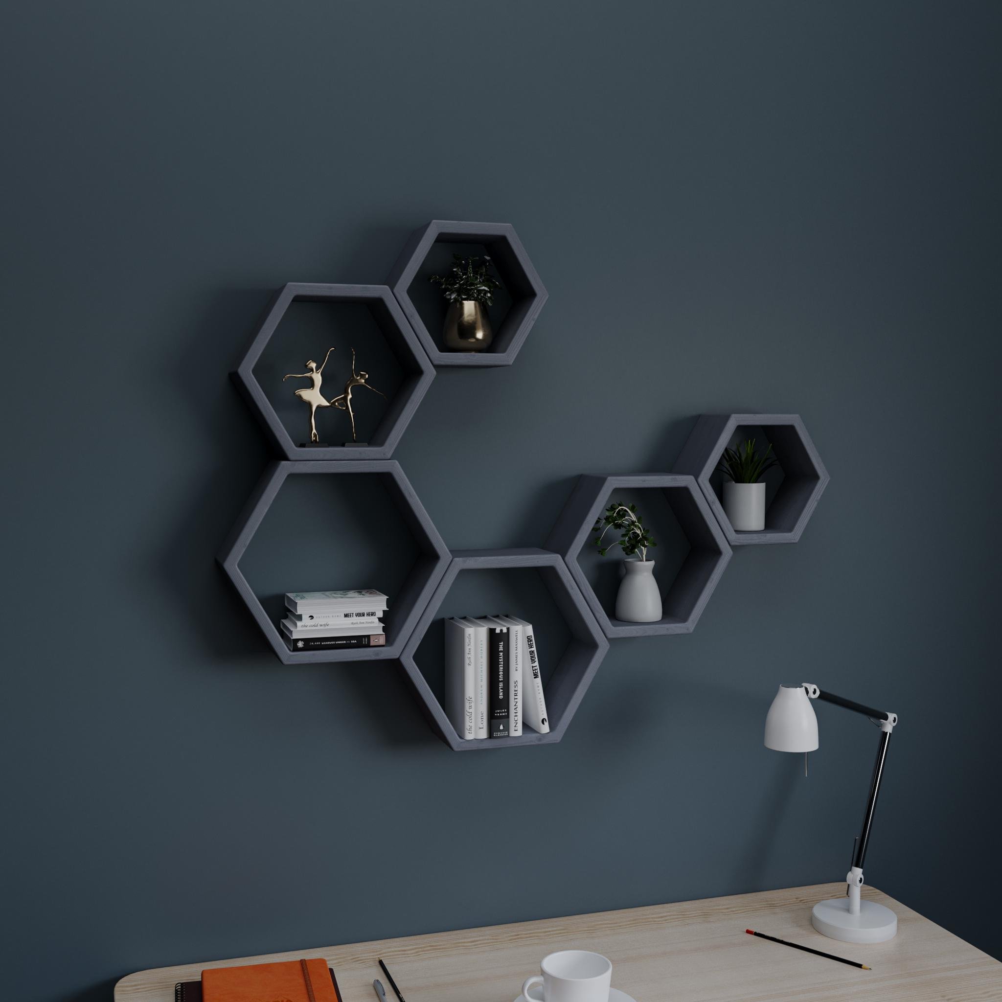 Набор полок Соты 840х670 мм Серый (CA-14)