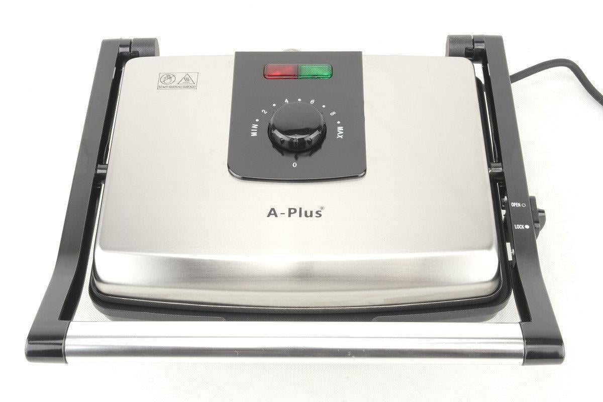 Гриль електричний A-Plus 2038 2000 W Silver (010334)