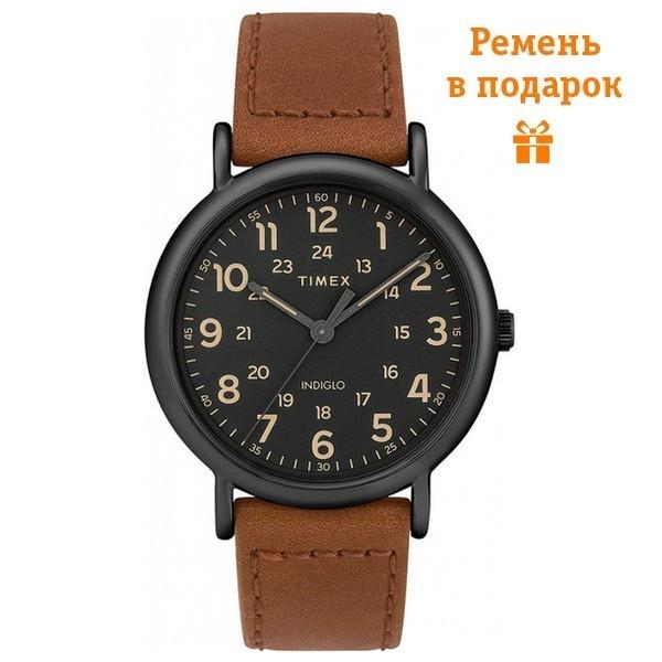 Наручний годинник чоловічий Timex Weekender Oversized кварцевий Black (Tx2t30500) Наручний годинник чоловічий Timex Weekender Oversized кварцевий Black (Tx2t30500)
