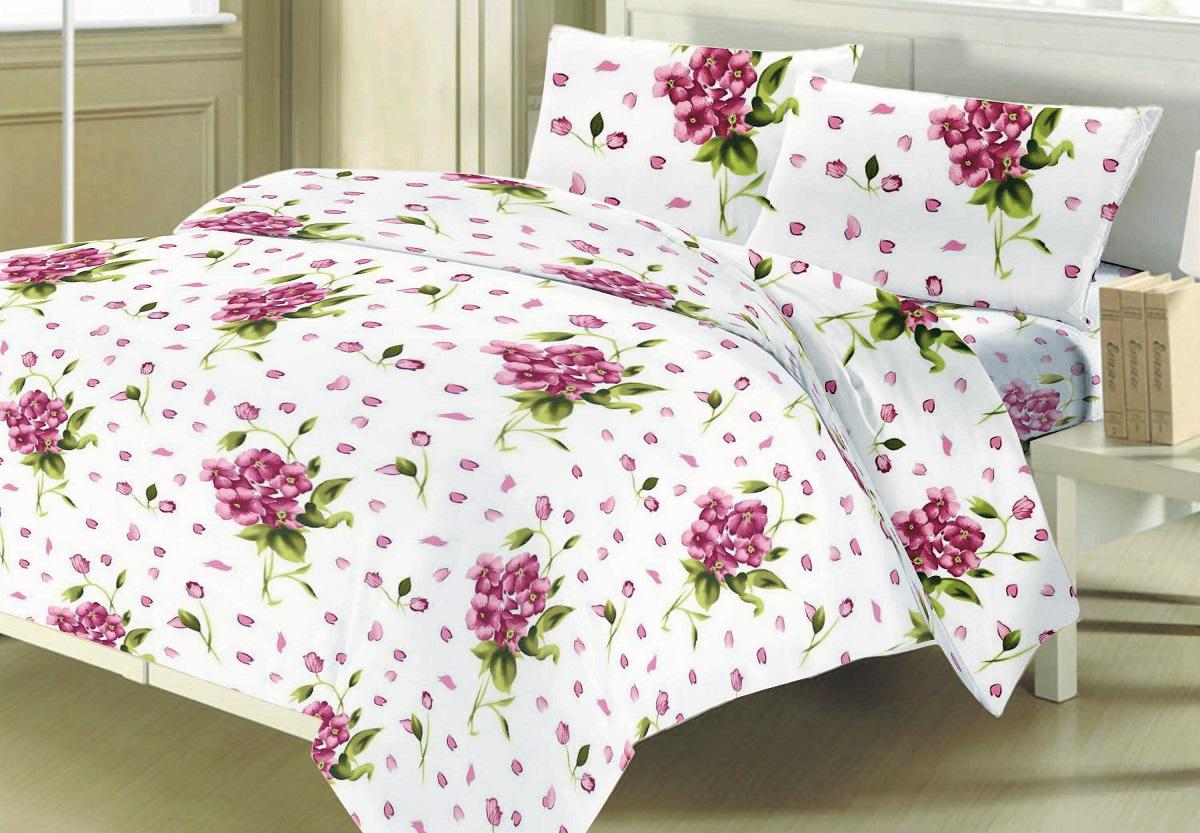 Комплект постельного белья Zastelli 456 бязь евро 200х220 Розовый