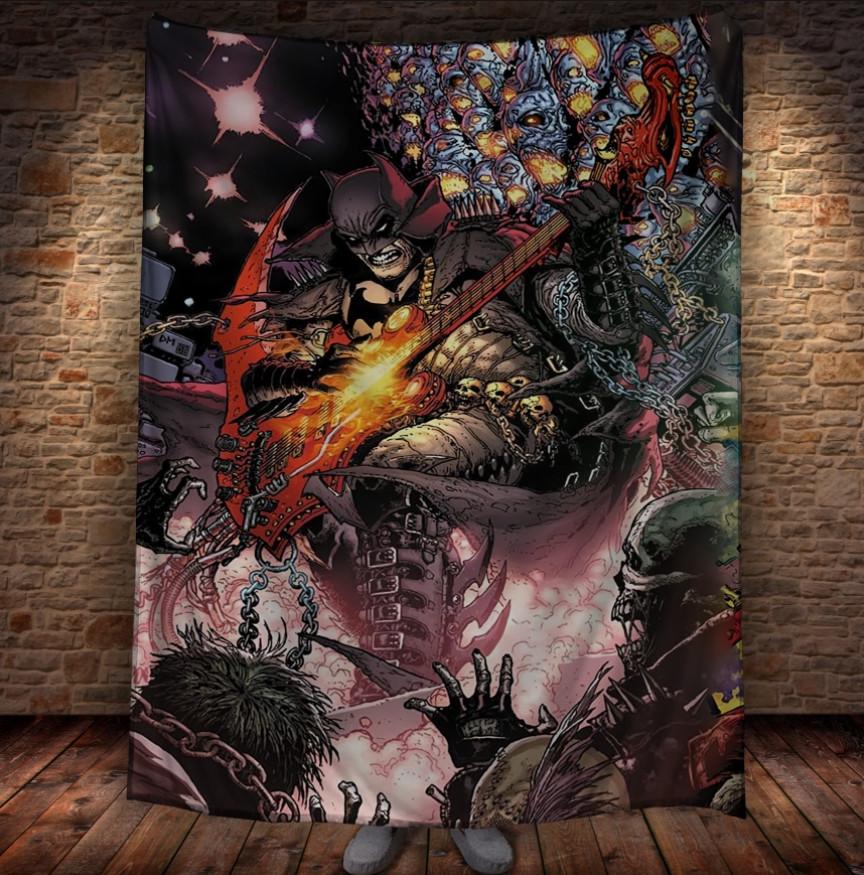 Плед с 3D принтом Batman Rock Star 150х200 см (epi_0938) Плед с 3D принтом Batman Rock Star 150х200 см (epi_0938)