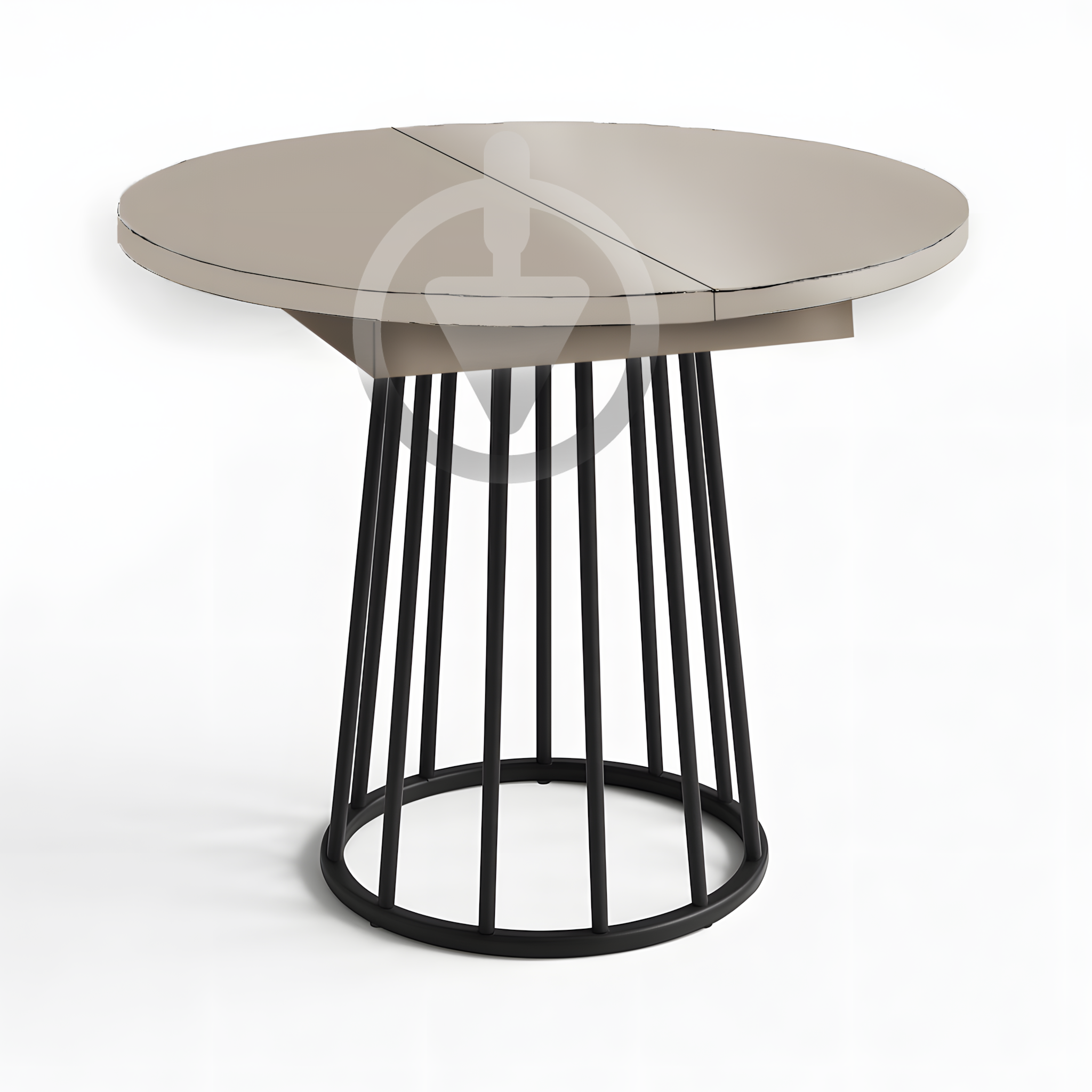 Стол кухонный раскладной RoMax Elegant Slide 90x75/130x75 см Loft Кашемир/Черный - фото 1 Стол кухонный раскладной RoMax Elegant Slide 90x75/130x75 см Loft Кашемир/Черный - фото 1