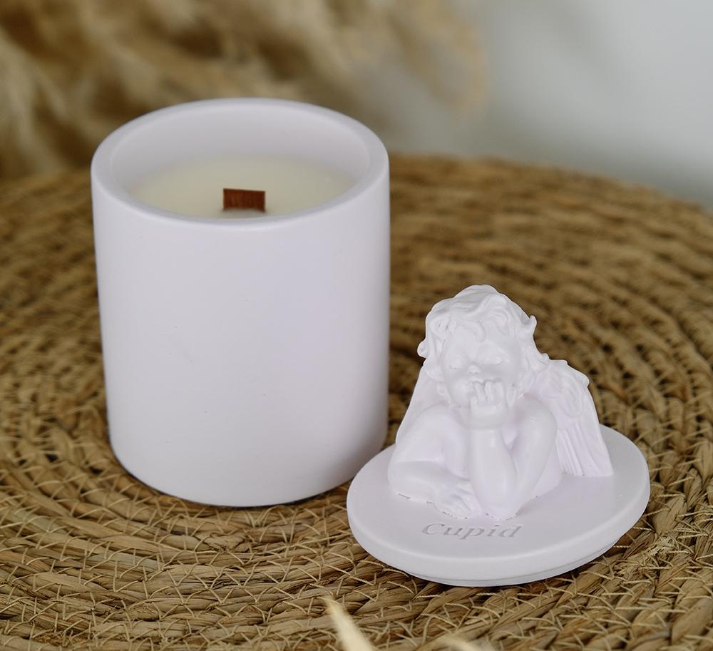 Аромасвечка CUPID SANTAL LAVENDER 100% WOOD WAX 165 g 35h (NAC 1103)