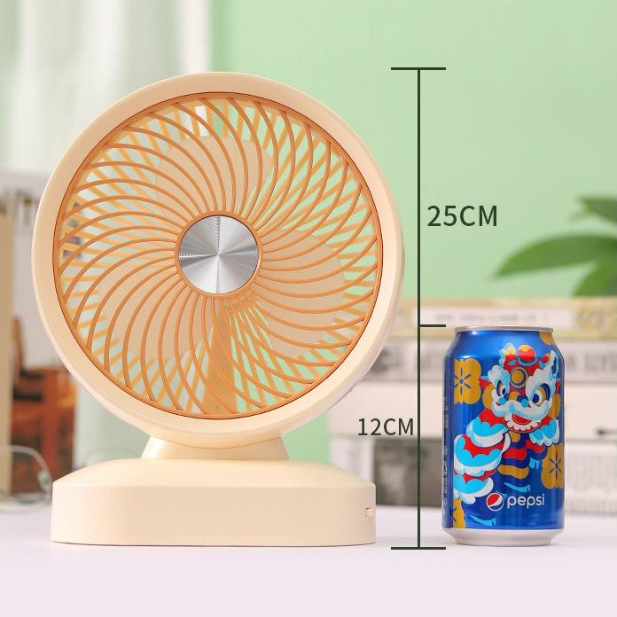 Вентилятор портативний настільний на акумуляторі 1200 мАг USB-Type C 3 режими 5 Вт Кремовий (27434606) - фото 10 Вентилятор портативний настільний на акумуляторі 1200 мАг USB-Type C 3 режими 5 Вт Кремовий (27434606) - фото 10