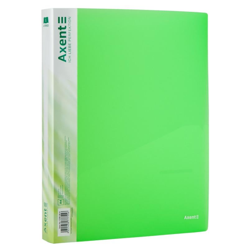 Папка Axent на 4-х кольцах A4 35 мм Зеленый (1208-26-A)