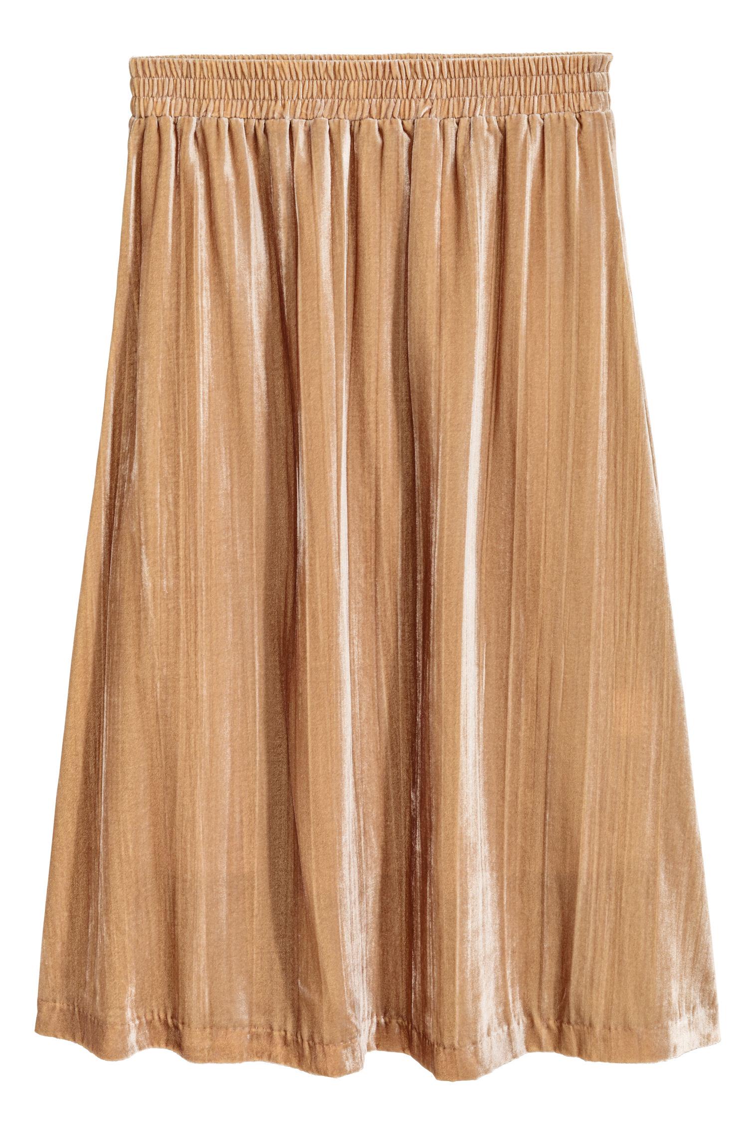 Юбка велюровая р. M Бежевый (4638904RP1) - фото 2 Юбка велюровая р. M Бежевый (4638904RP1) - фото 2