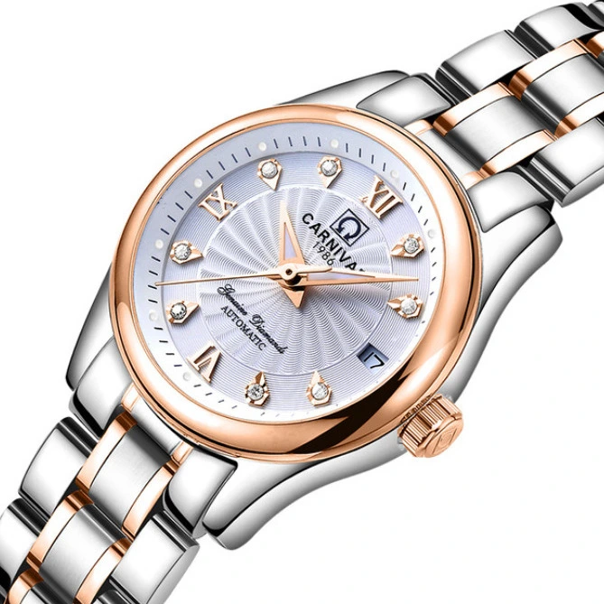 Годинник жіночий механічний Carnival White (18213)