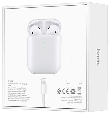 Беспроводные наушники Hoco ES39 with Wireless Charging White - фото 7