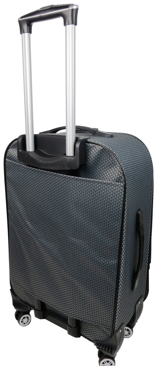 Валіза на колесах Gedox GD Polo тканинна середня в клітинку 67 л Сріблястий - фото 3 Валіза на колесах Gedox GD Polo тканинна середня в клітинку 67 л Сріблястий - фото 3